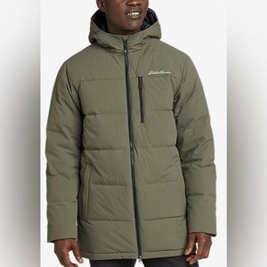 Eddie Bauer Men’s Essential Outdoor Down Parka Sz 2-XL Sprig Color (Green) New